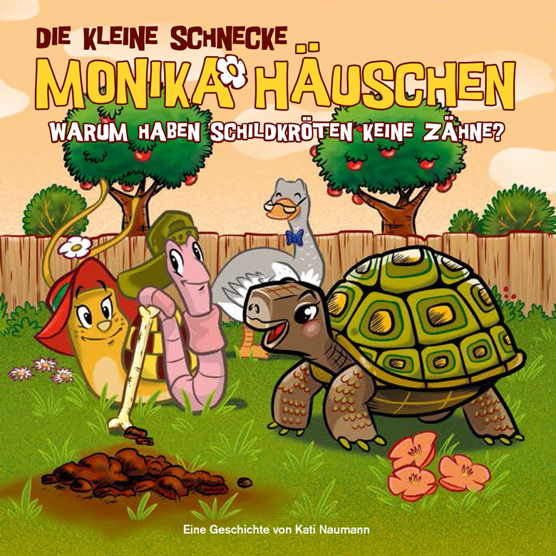 Bastelbogen Schildkröte aus Die kleine Schnecke Monika Häuschen